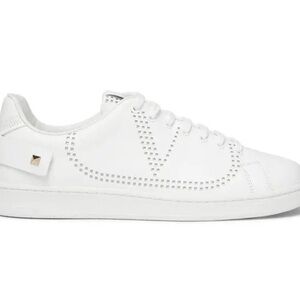 Valentino Garavani White Studded Sneakers